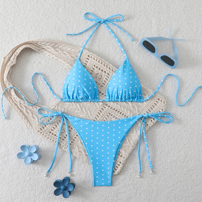 Pearl Dot Micro Bikini Set