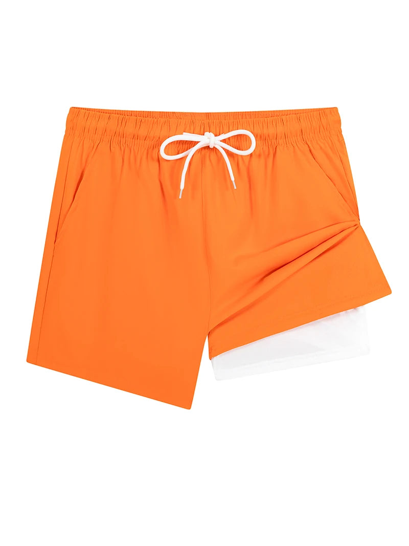 Compression Liner Board Shorts with Phone Pocket