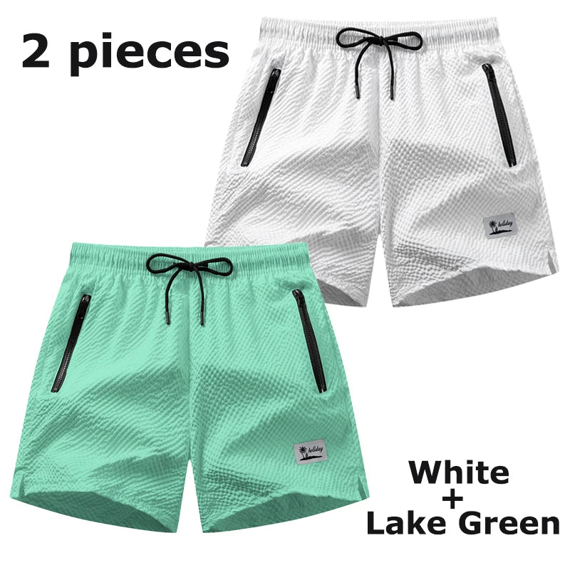 Seersucker Beach Shorts