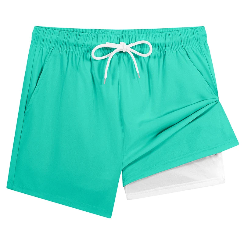 Compression Liner Board Shorts with Phone Pocket