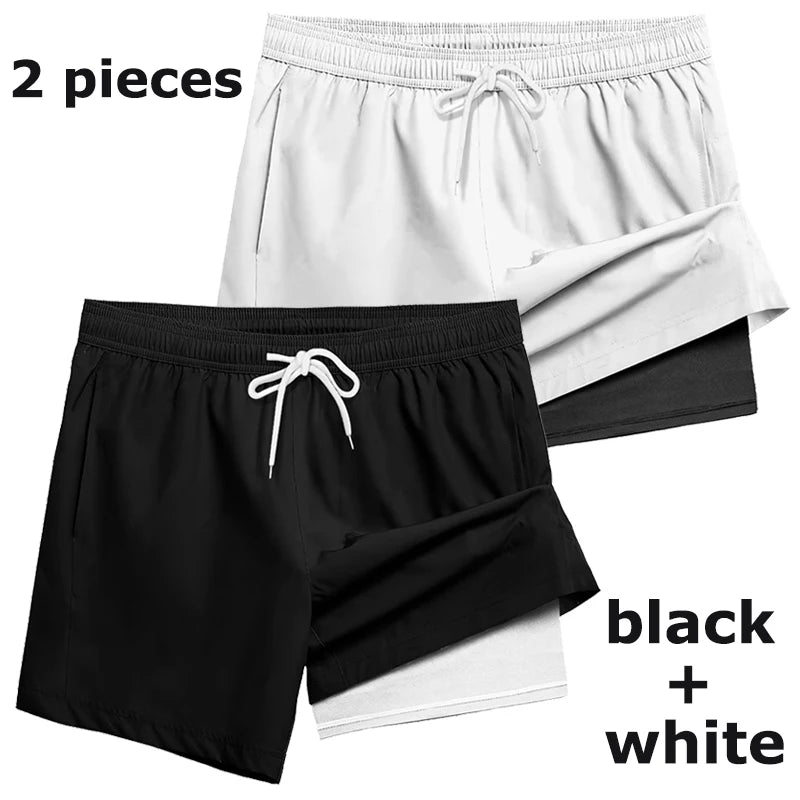 Compression Liner Board Shorts with Phone Pocket