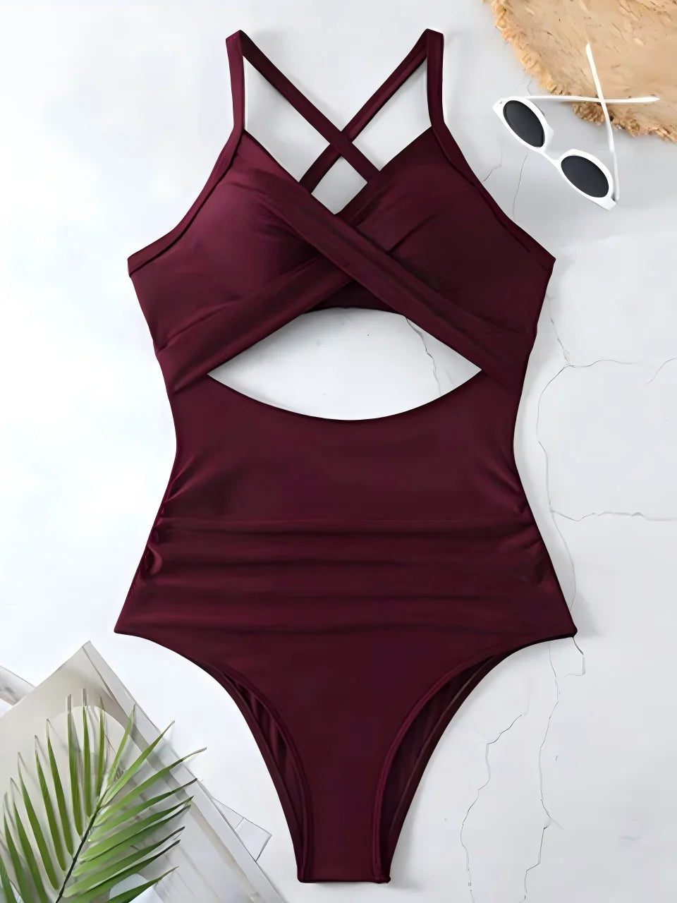 Ruched One-Piece Swimsuit