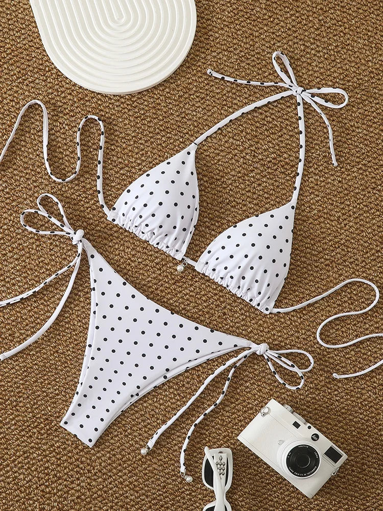 Pearl Dot Micro Bikini Set