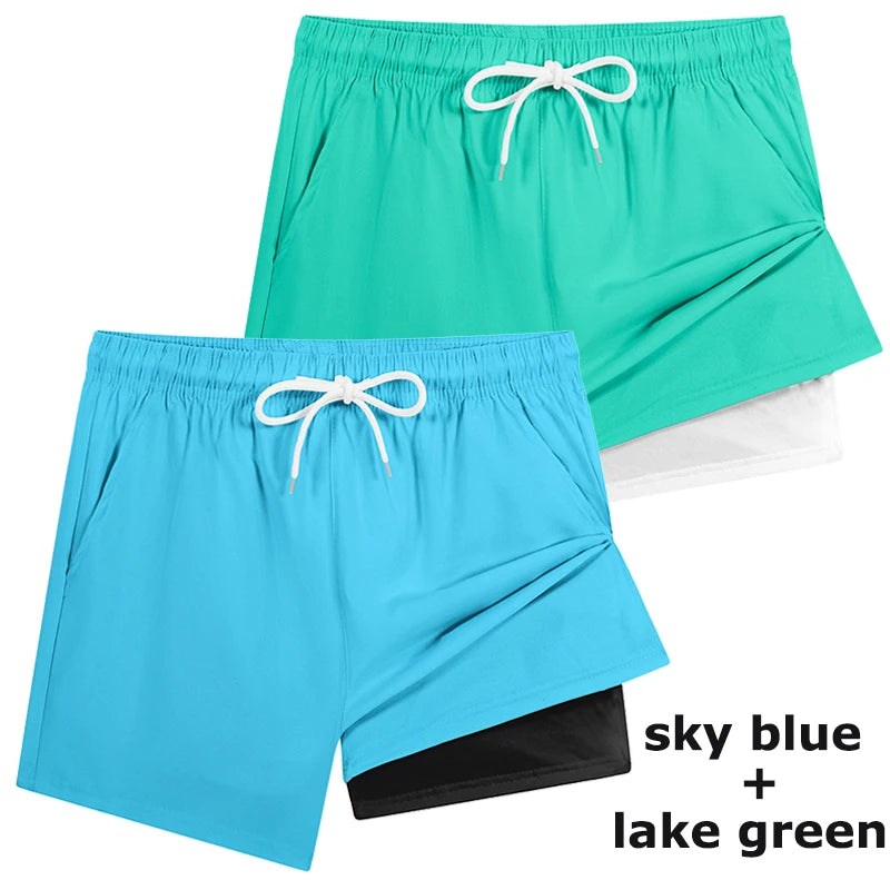Compression Liner Board Shorts with Phone Pocket