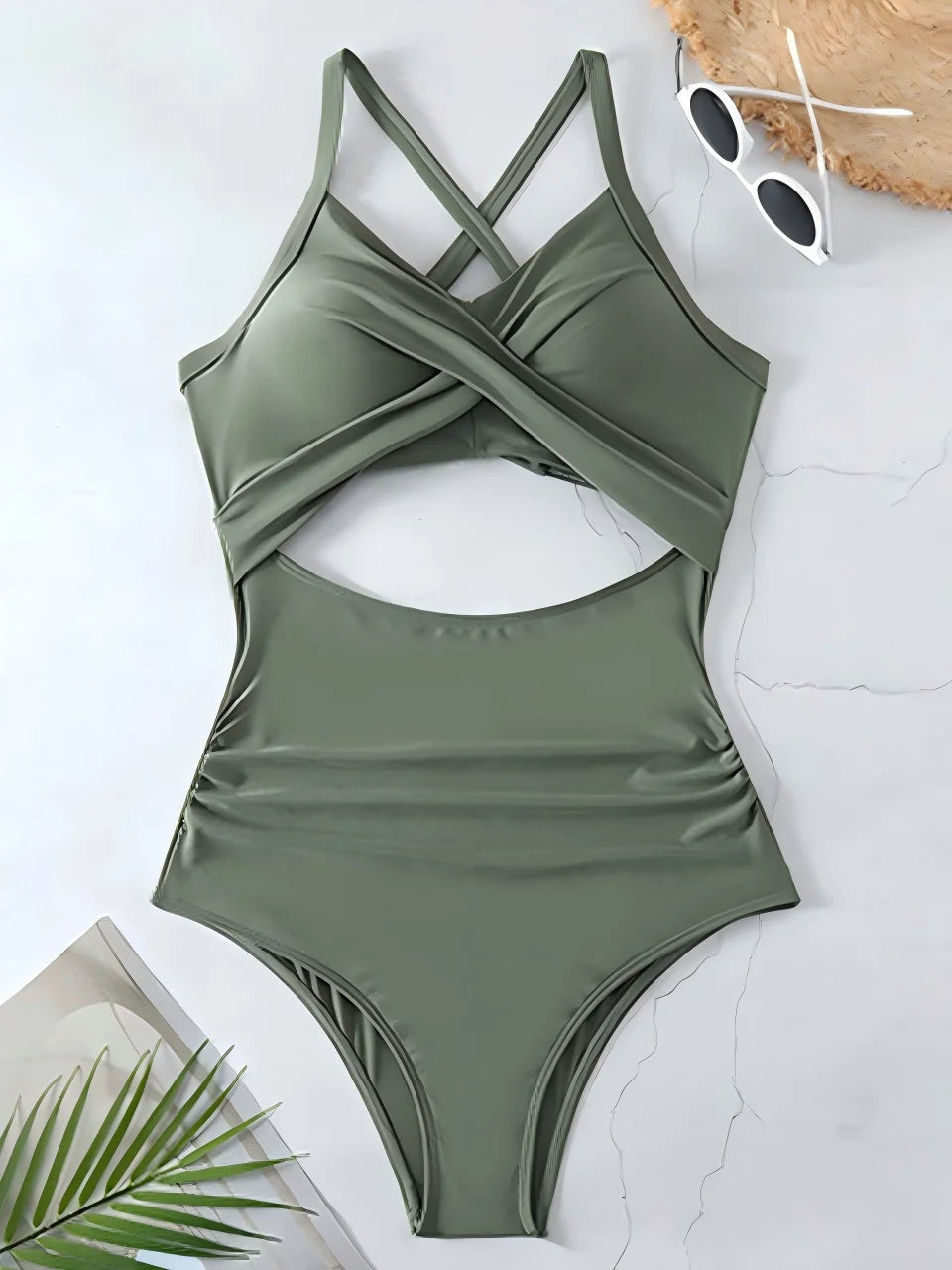 Ruched One-Piece Swimsuit