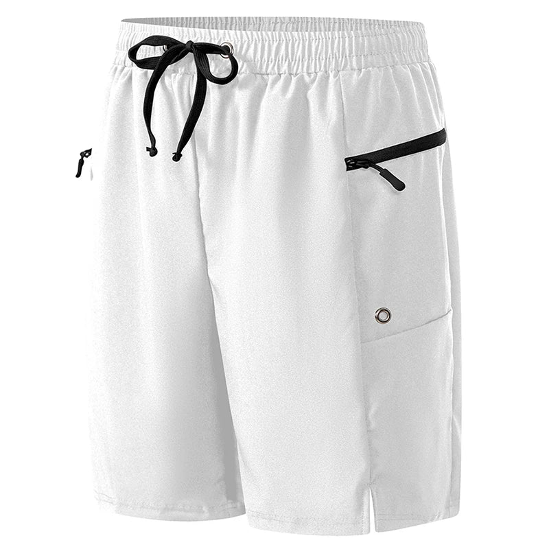 Gradient Beach Shorts with Zipper Pockets