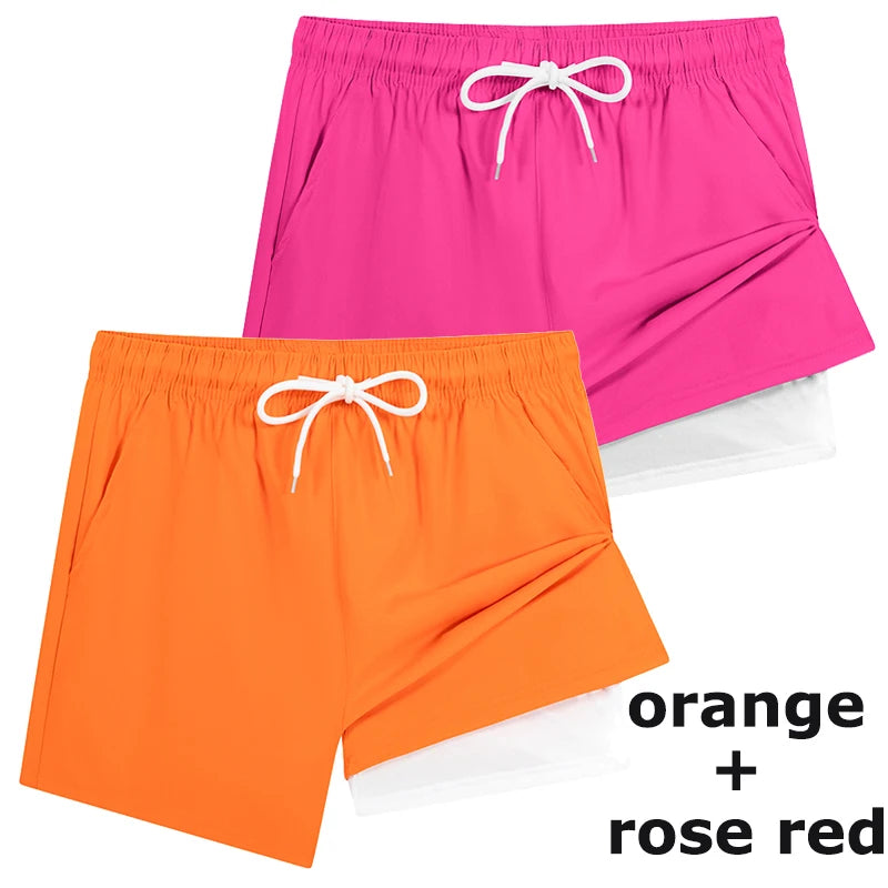 Compression Liner Board Shorts with Phone Pocket
