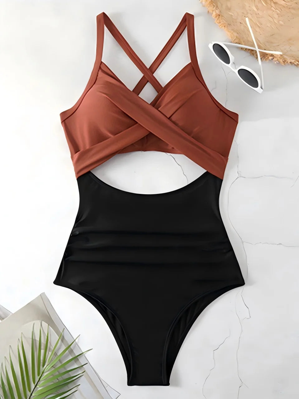 Ruched One-Piece Swimsuit