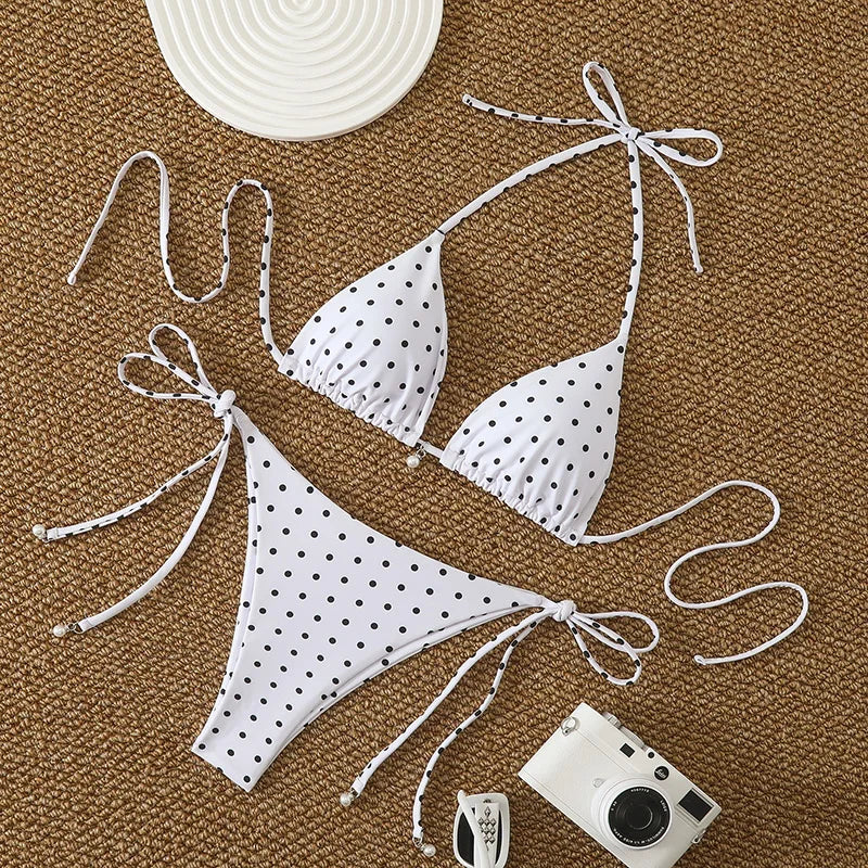 Pearl Dot Micro Bikini Set