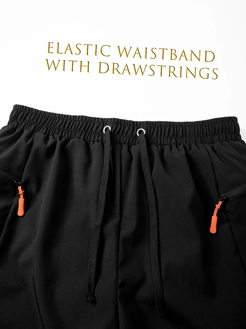 Gradient Beach Shorts with Zipper Pockets