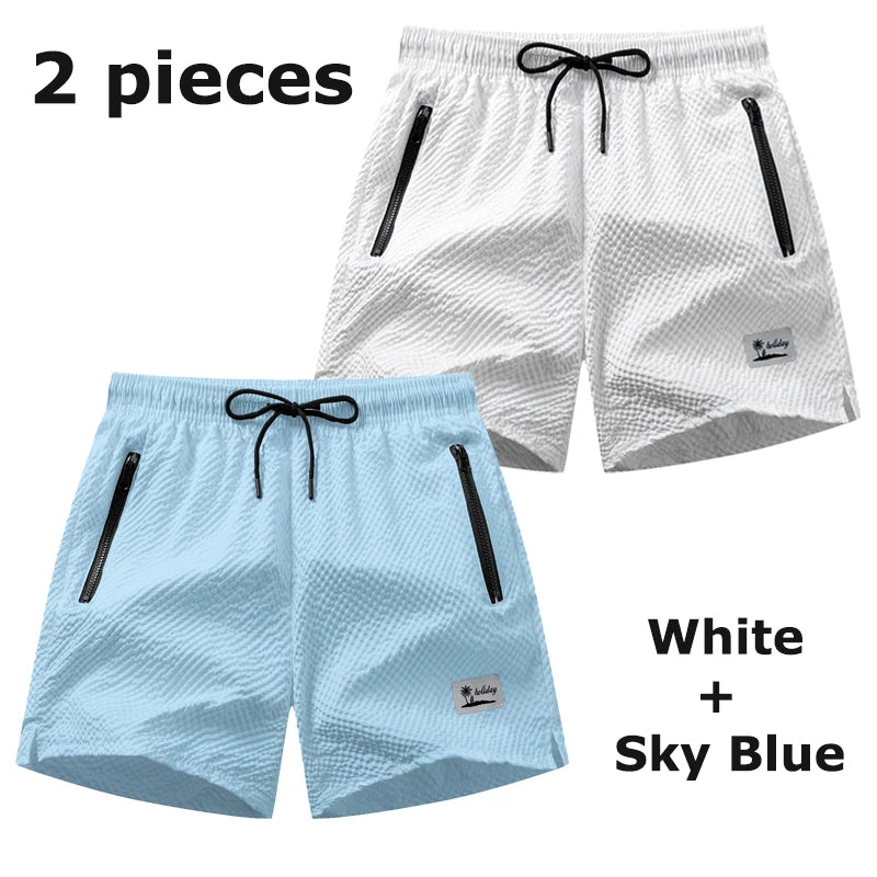 Seersucker Beach Shorts
