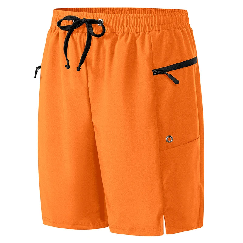 Gradient Beach Shorts with Zipper Pockets