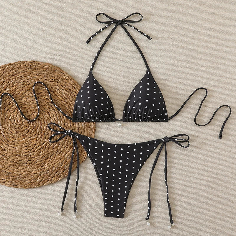 Pearl Dot Micro Bikini Set