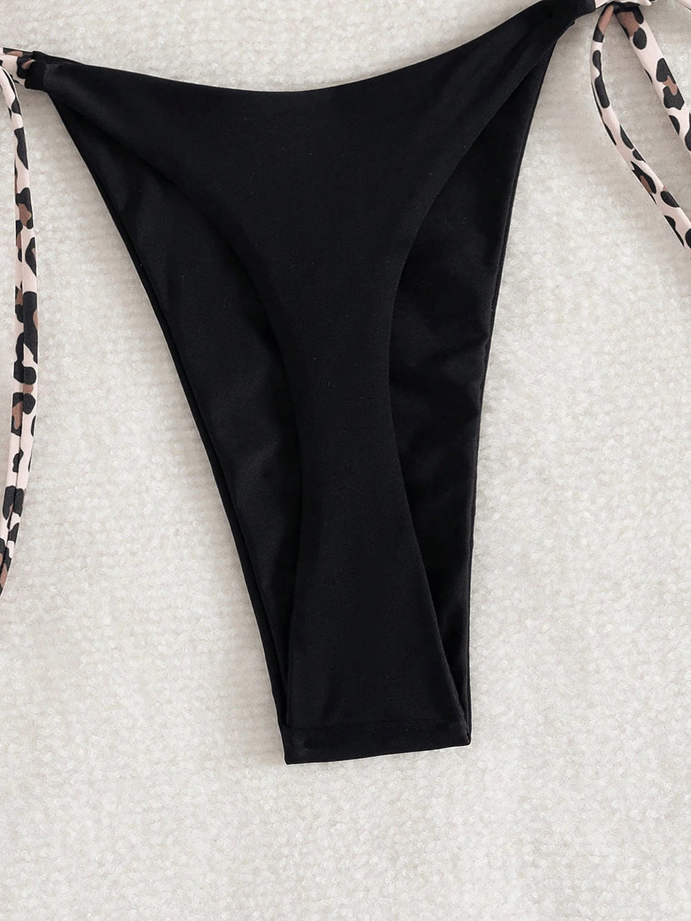Lace-Up Halter Bikini Set