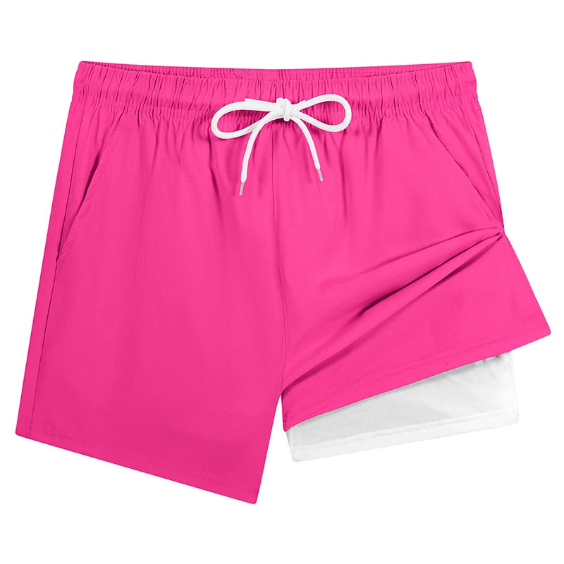 Compression Liner Board Shorts with Phone Pocket